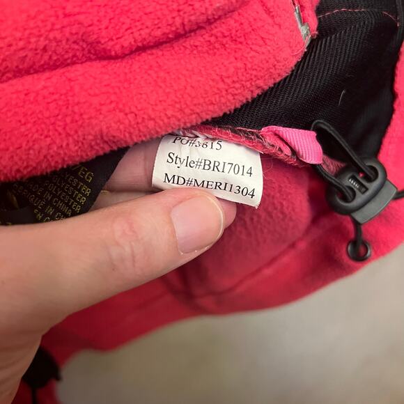 Browning Hot Pink Fleece Full Zip Jacket Buckmark Logo Size XL - Picture 6 of 11